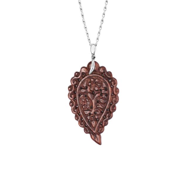 Tamara Comolli - INDIA Leaf Anhänger large Snakewood