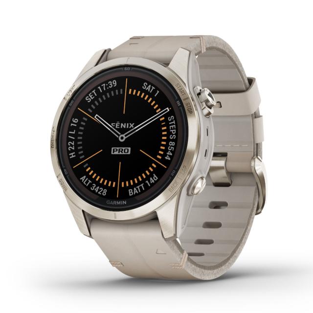 Garmin - fēnix® 7S Pro – Sapphire Solar Edition