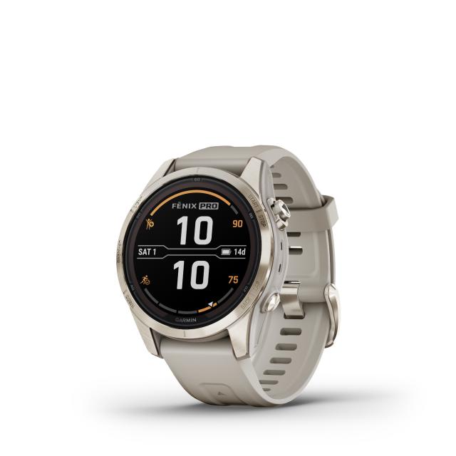 Garmin - fēnix® 7S Pro – Sapphire Solar Edition 42mm