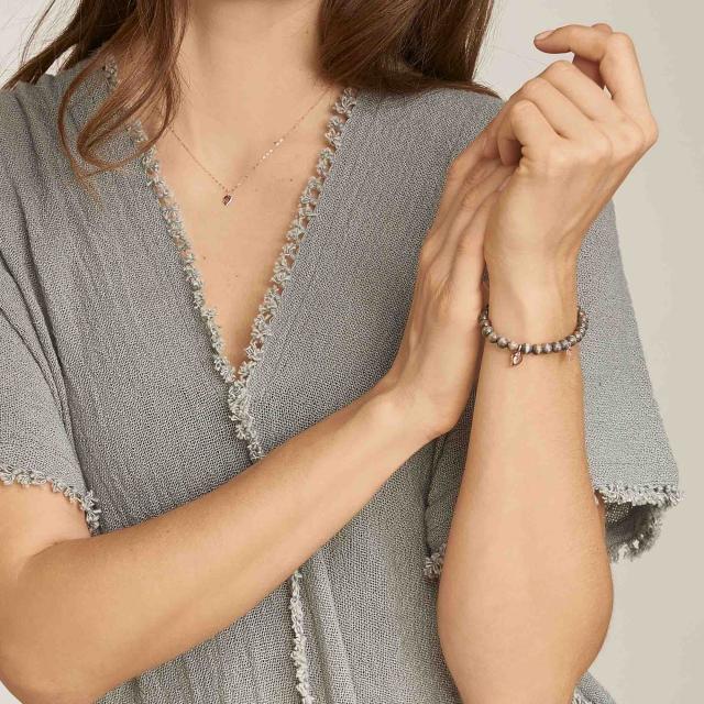 Tamara Comolli - INDIA Drop Armband small Greywood