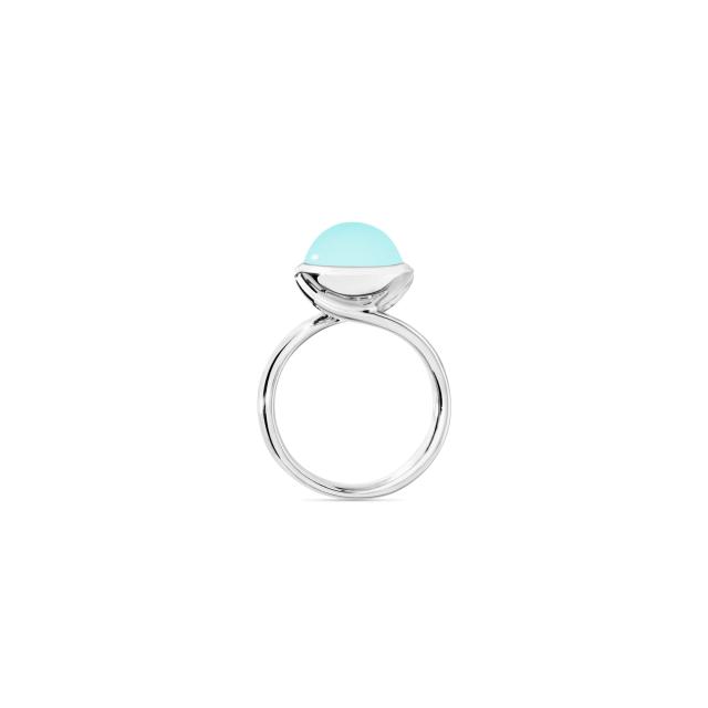 Tamara Comolli - BOUTON Ring large Aqua Chalcedon