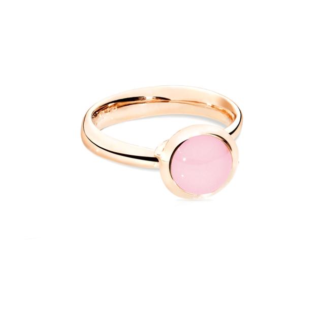 Tamara Comolli - BOUTON Ring small Chalcedony pink