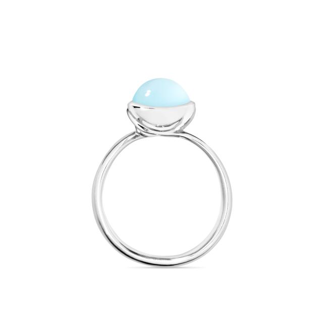 Tamara Comolli - BOUTON Ring small Aqua Chalcedon