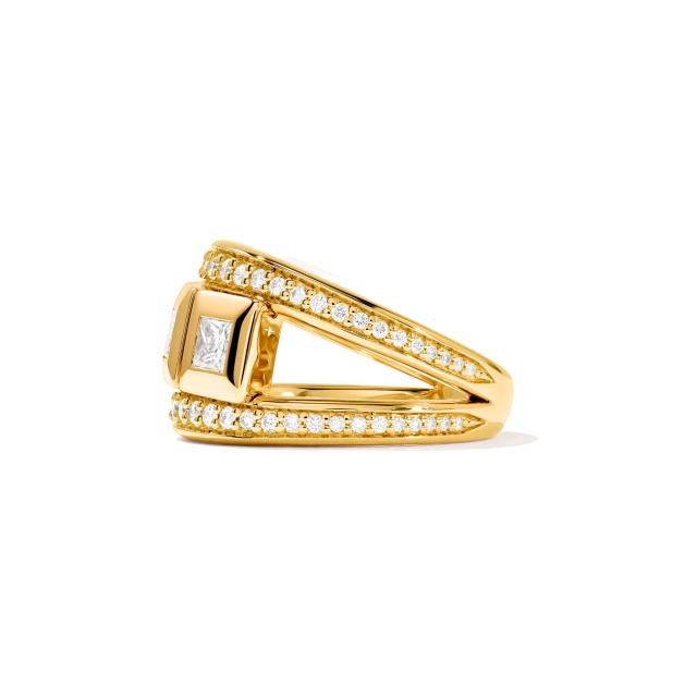 Tamara Comolli - CURRICULUM VITAE 3 Ring mit Diamant Pavé medium