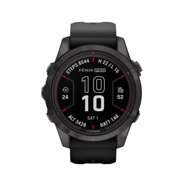 Garmin - fēnix® 7S Pro – Sapphire Solar Edition 42mm