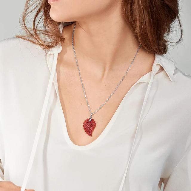 Tamara Comolli - INDIA Leaf Anhänger small Onyx terra
