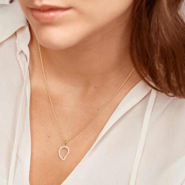 Tamara Comolli - SIGNATURE Anhänger small mit Diamant Pavé 