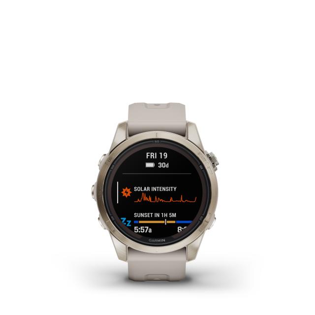 Garmin - fēnix® 7S Pro – Sapphire Solar Edition 42mm