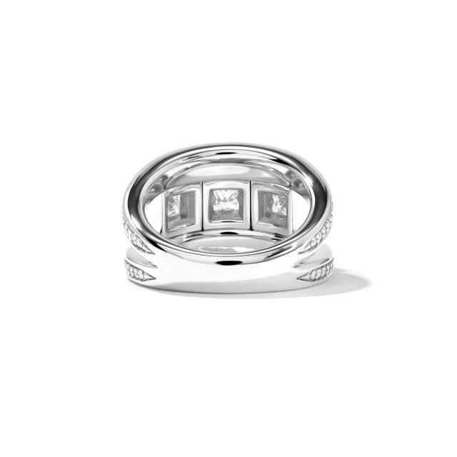 Tamara Comolli - CURRICULUM VITAE 3 Ring mit Diamant Pavé medium