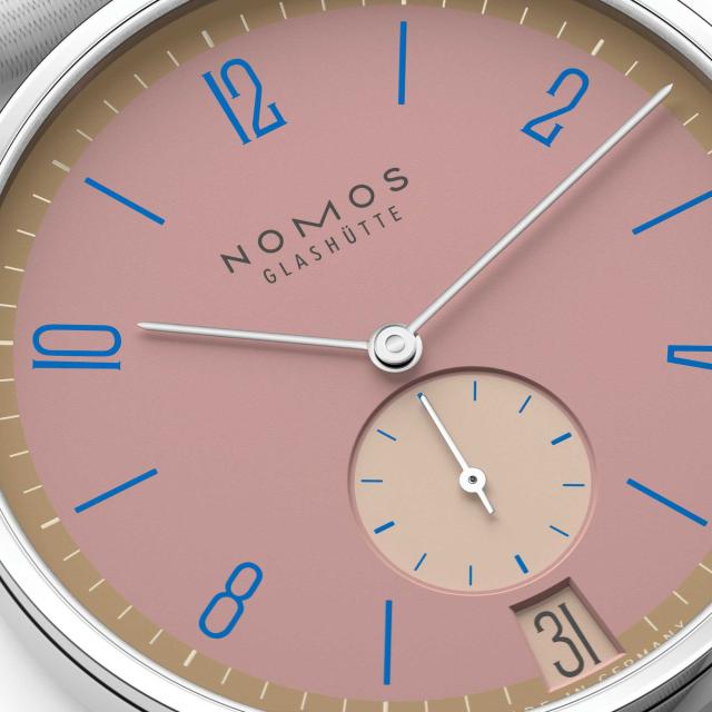 NOMOS Glashütte - Tangente 38 Datum Pompadour 