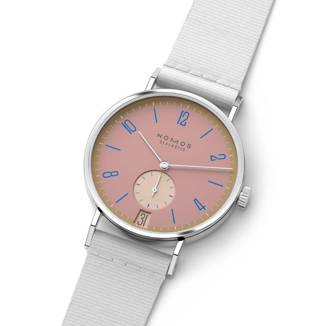 NOMOS Glashütte - Tangente 38 Datum Pompadour 