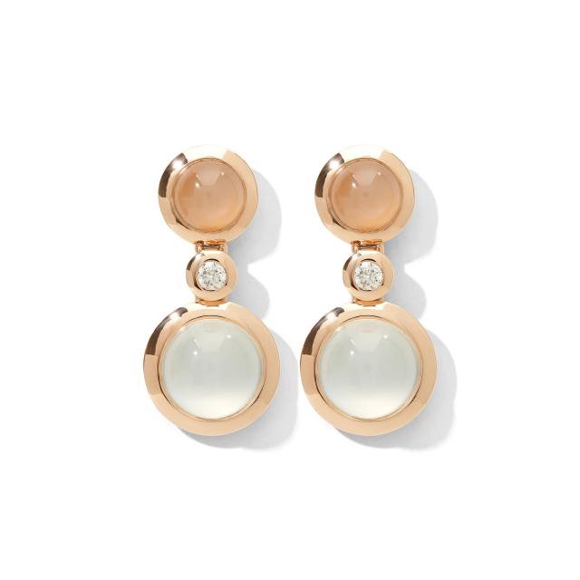 Tamara Comolli - Bouton 2 Cabochon Ohrringe Camel