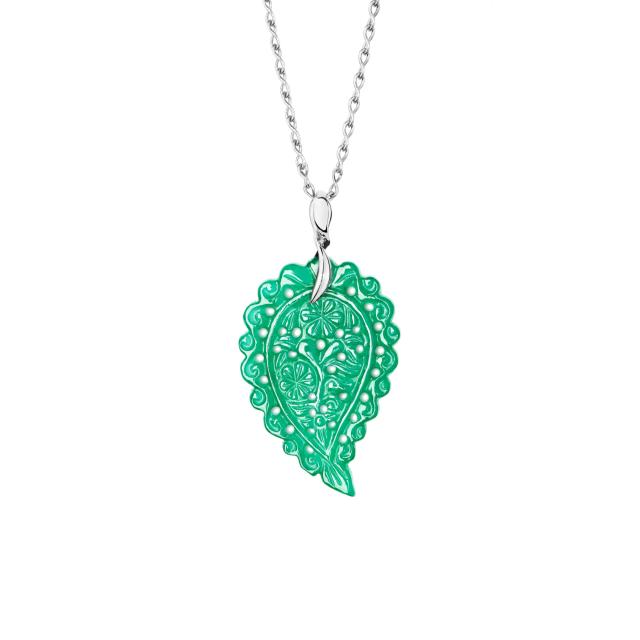 Tamara Comolli - INDIA Leaf Anhänger medium grüner Onyx