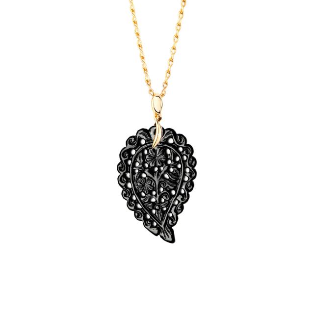 Tamara Comolli - INDIA Anhänger medium Onyx schwarz