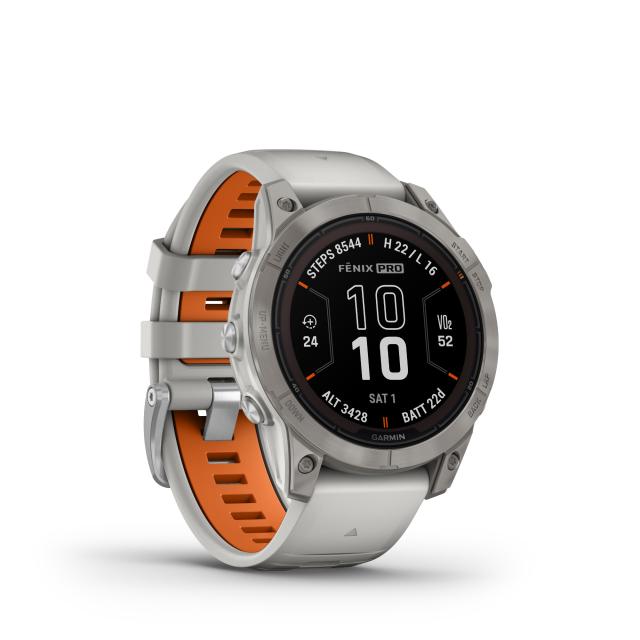 Garmin - fēnix® 7S Pro – Sapphire Solar Edition 47mm