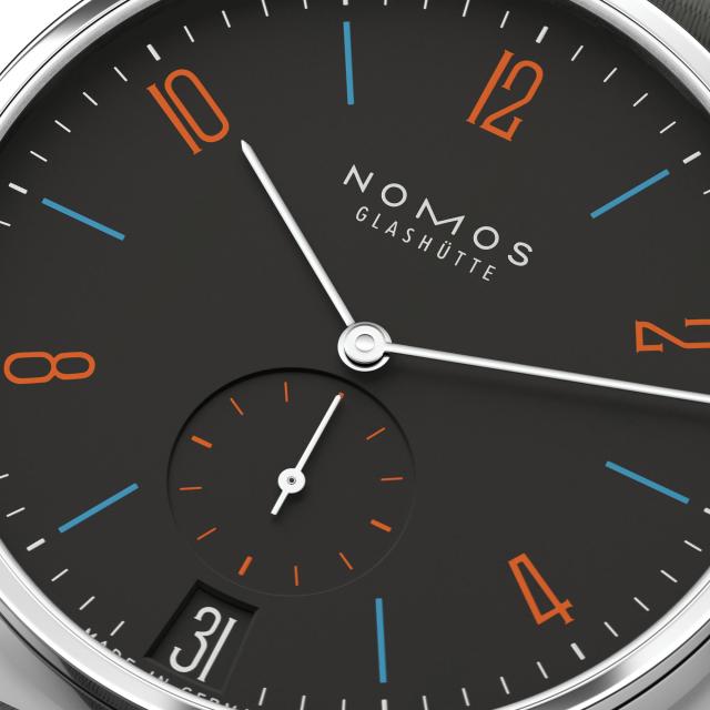 NOMOS Glashütte - Tangente 38 Datum Dunkelbunt 