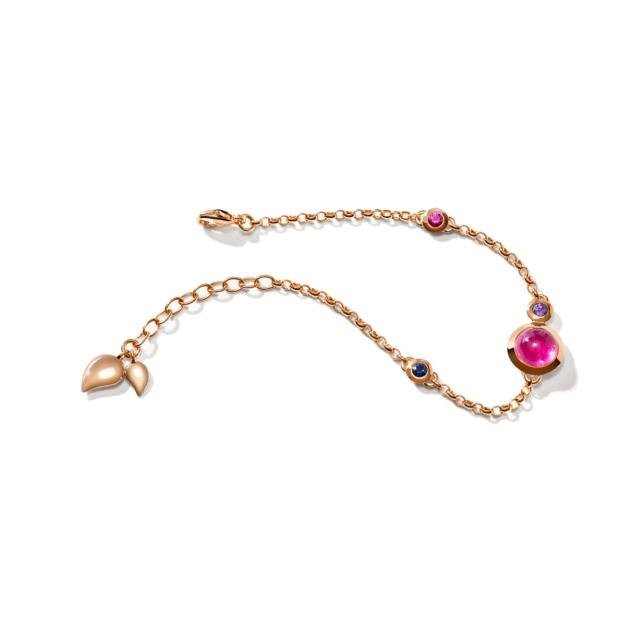 Tamara Comolli - BOUTON Armband Mini Chain 'Wildberry' small/medium