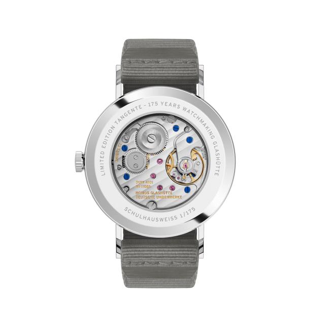 NOMOS Glashütte - Tangente 38 Datum Schulhausweiß 