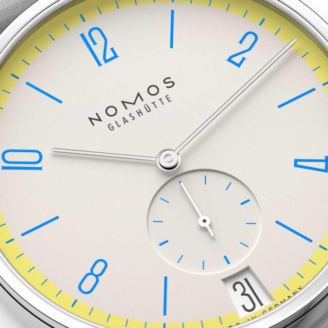 NOMOS Glashütte - Tangente 38 Datum Lemonbiscuit 