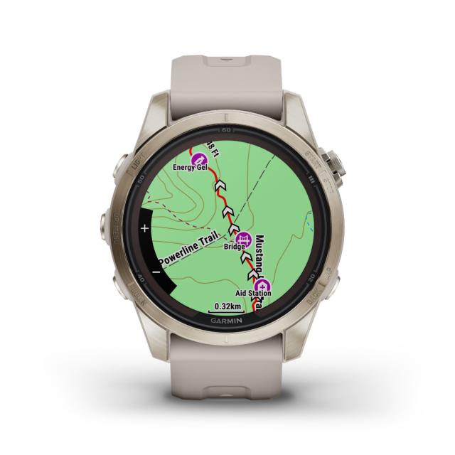 Garmin - fēnix® 7S Pro – Sapphire Solar Edition