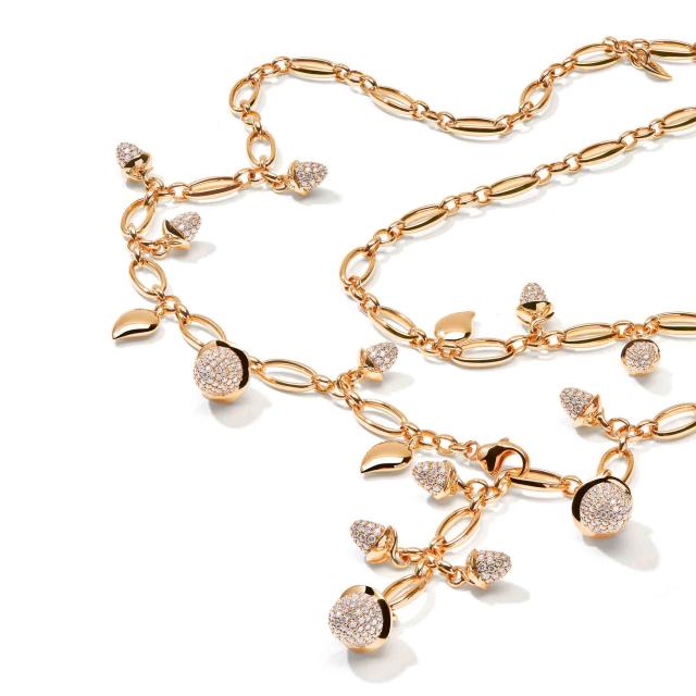 Tamara Comolli - Kurzes MIKADO Collier mit Diamant Pavé 